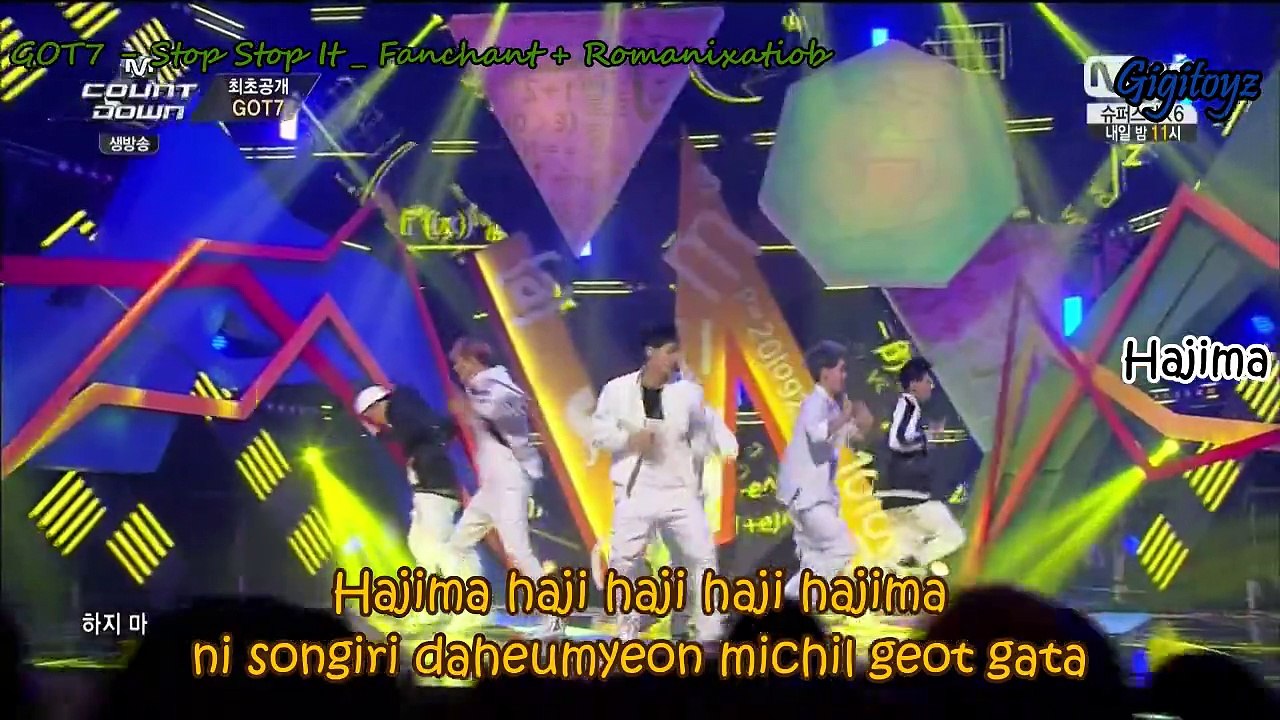 Fanchant + Romanization (color coded lyrics) - GOT7 _ Stop Stop It