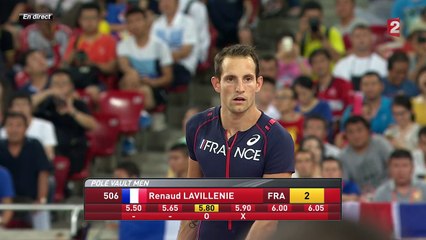 Mondiaux d'athlétisme : Renaud Lavillenie échoue sur la troisième marche du podium