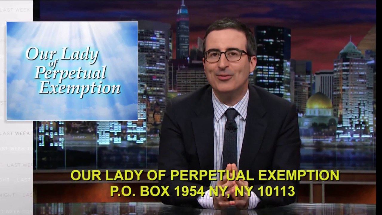 Last Week Tonight with John Oliver Church Follow Up