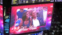 President Obama gets denied by the First Lady on the Kiss Cam before finally getting a kiss