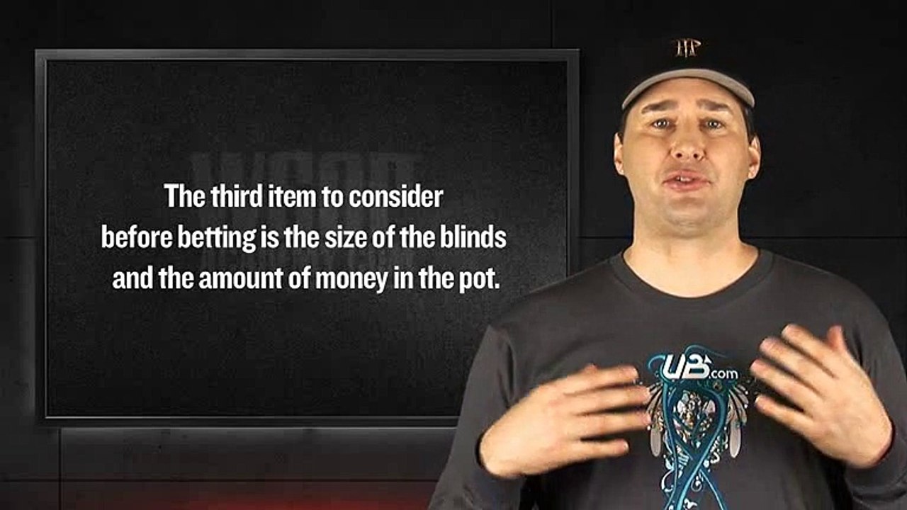 WSOP Academy - Chapter 02 Lesson 02 - Betting Checklist