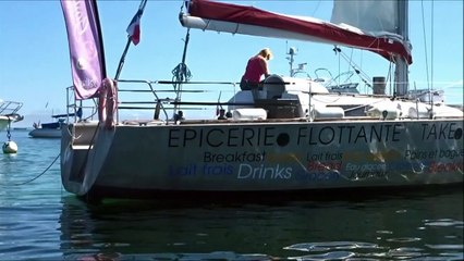 Sur l'archipel des Glénan, même l'épicerie est un voilier