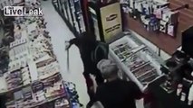 2 Robbers tried to Rob a store with Machete.. But Clerk had a Bigger Surprise for them