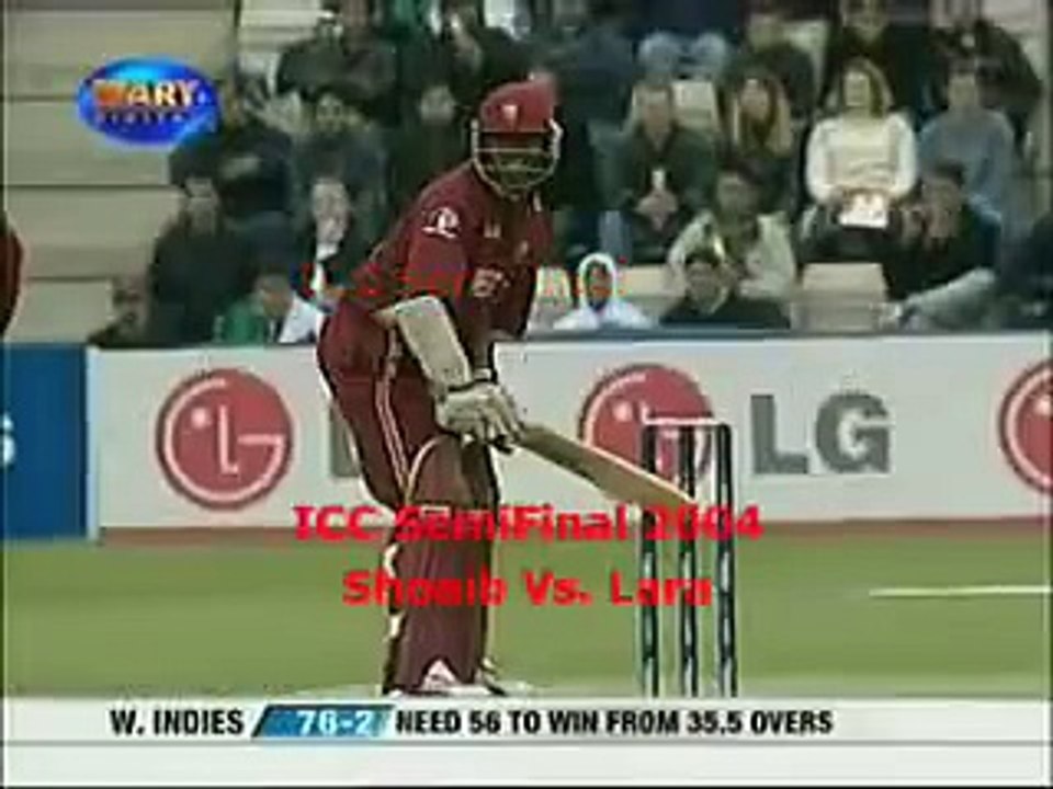 Shoaib Akhtar Bouncer to Brian Lara -best bowling