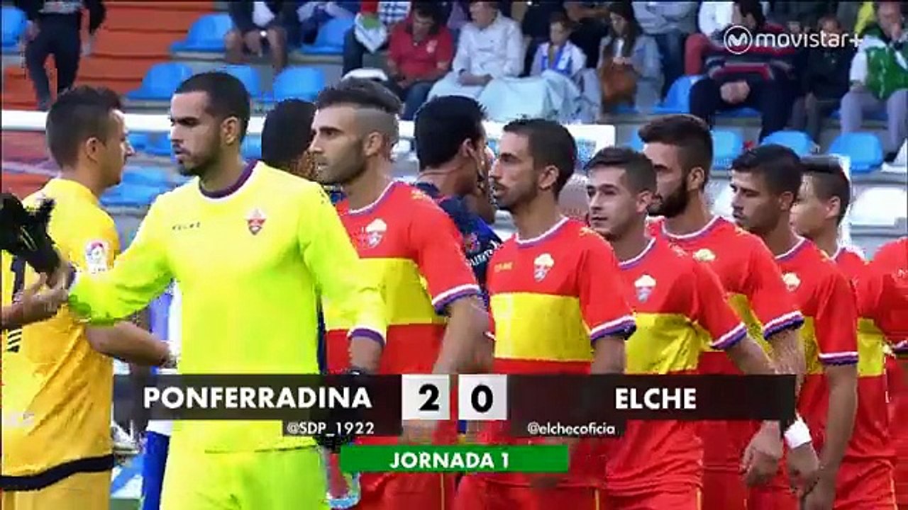 j.1 liga adelante 15/16 ponferradina 2-elche 0