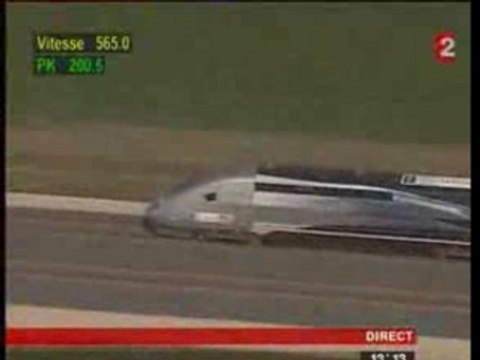 Nouveau record de vitesse du TGV