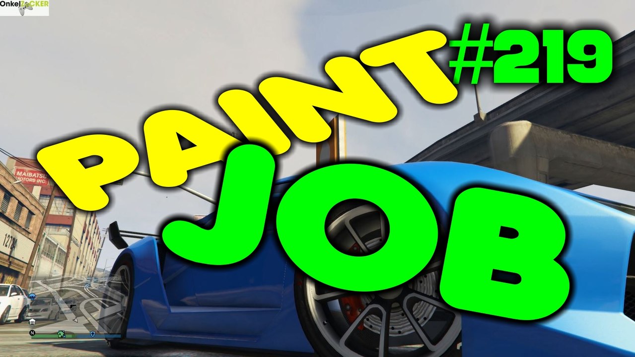 GTA5 PAINT JOB GERMAN / DEUTSCH GAMEPLAY BY YOUTUBE.DE/ONKELZOCKER - GTA 5 BEST BLUE COLOR - GTA 5 BLAUE LACKIERUNG