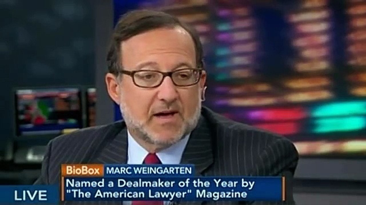 Marc Weingarten Interviewed by Bloomberg TV's "Inside Track"