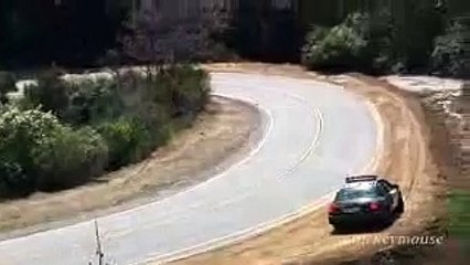 Motorcycle Crashes in Front of CHP_001