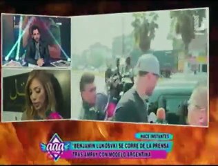 Benjamín Lukovski sobre engaño: "Estaba ebrio y se me hizo fácil"