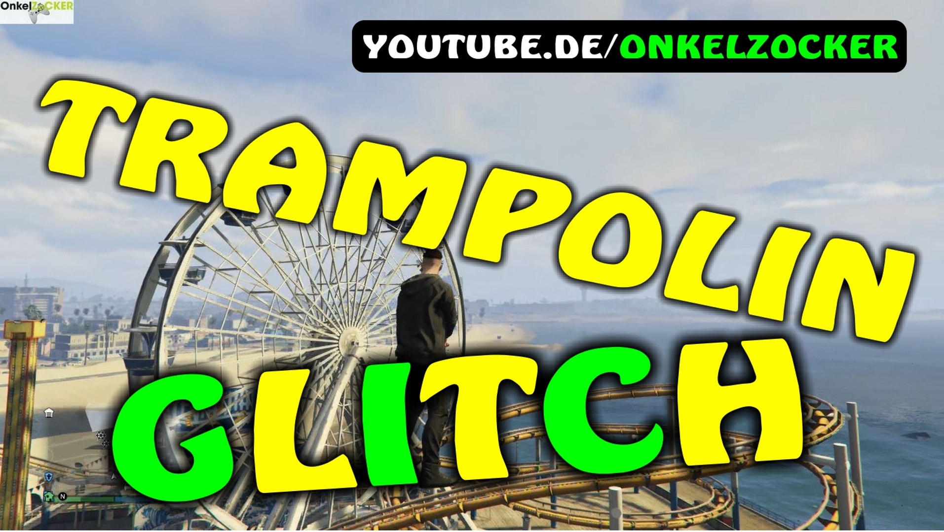 GTA 5 LAUNCH GLITCH - GTA V FUNNY TRAMPOLIN GLITCH - GTA 5 FUNNY MOMENTS GERMAN GAMEPLAY BY YOUTUBE.