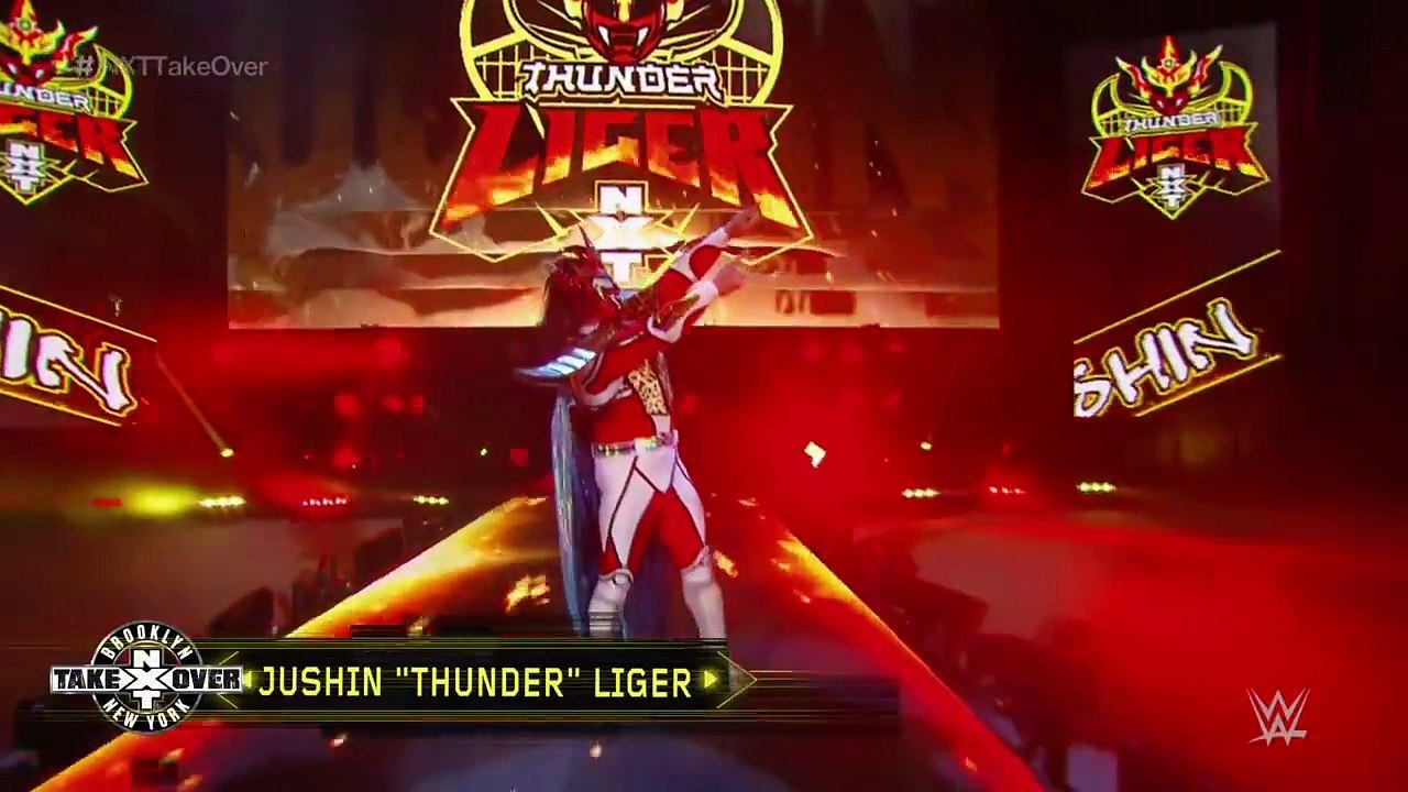 WWE Network: Jushin "Thunder" Liger enters Barclays Center: NXT TakeOver: Brooklyn
