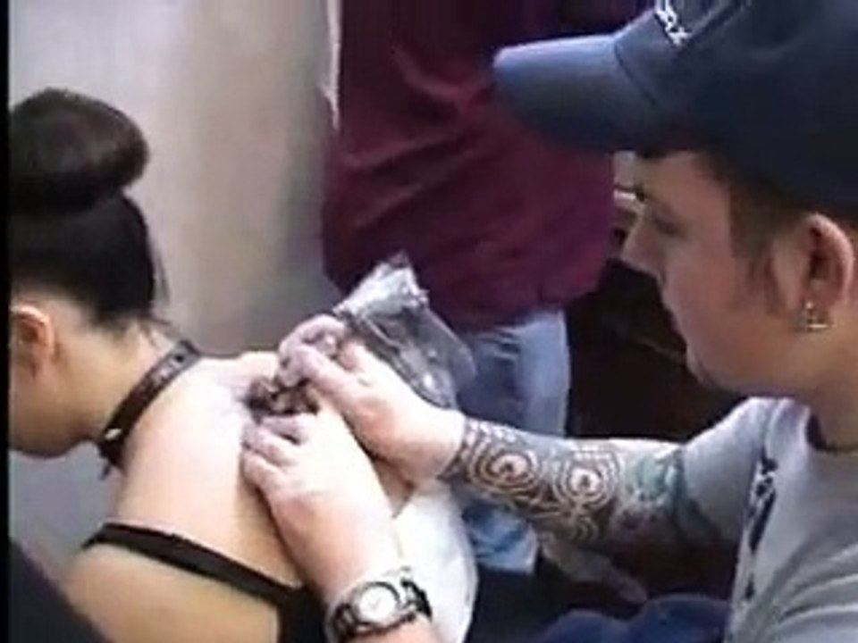 me getting stars tattooed