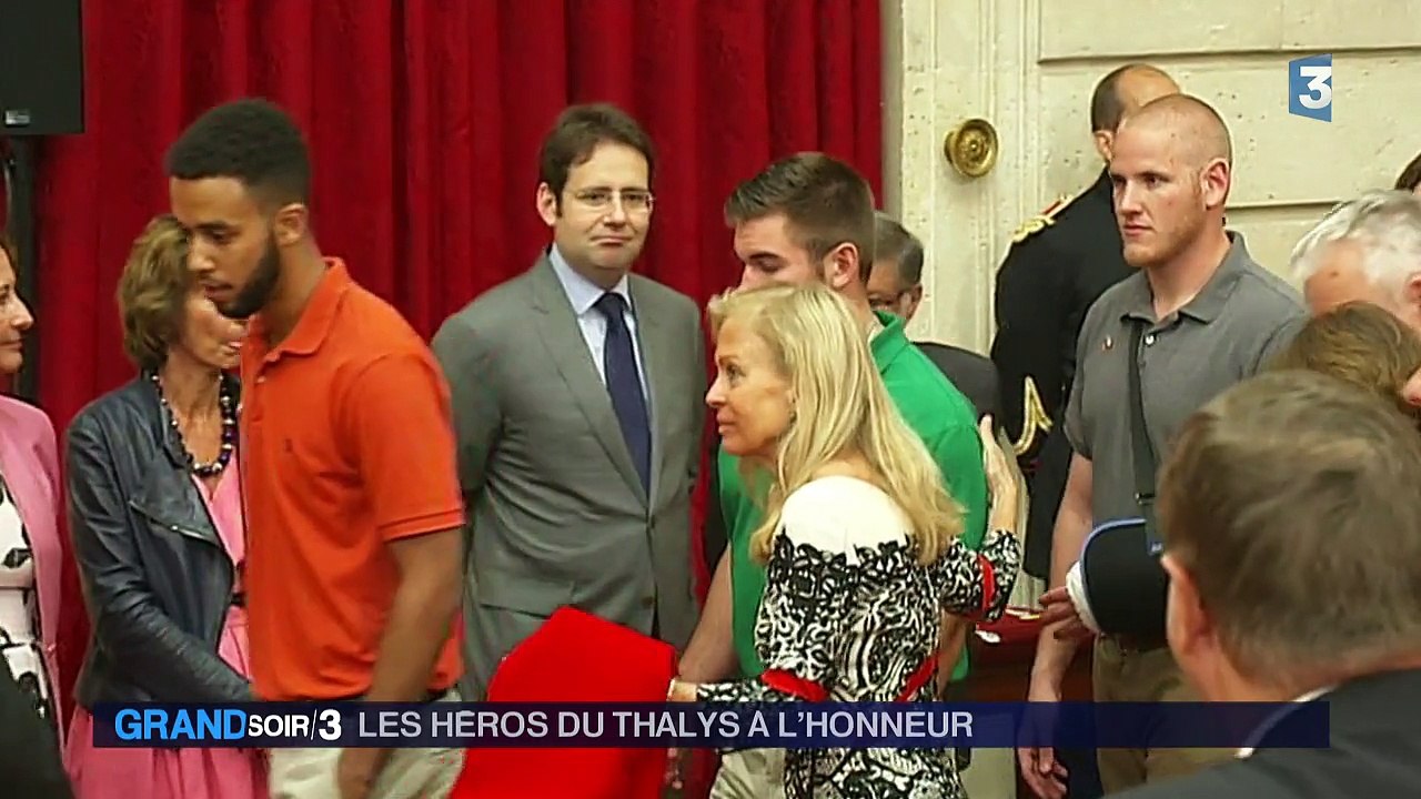 Attaque du Thalys : de jeunes Américains à l'honneur