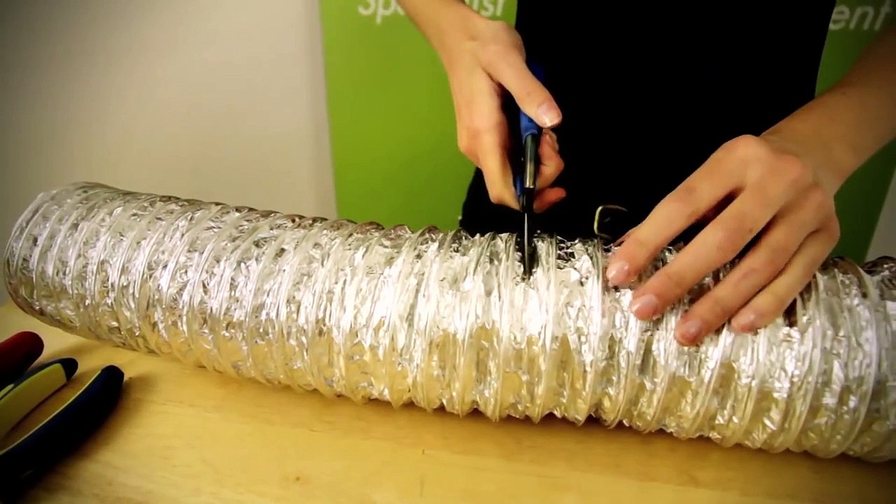 Example of Fan + Carbon Filter + Ducting Set Up - Hydroponics