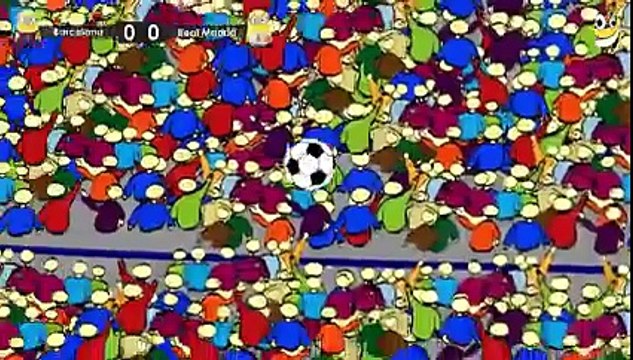 Barcelona vs Real Madrid - Minions Football Game - Funny Cartoon [HD]