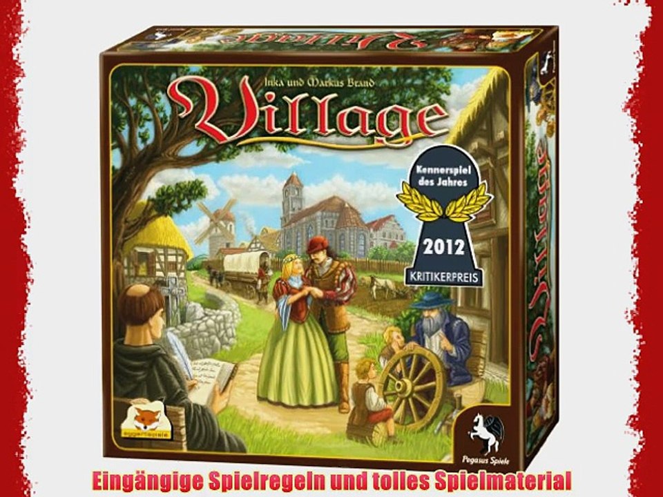 Pegasus Spiele 54510G - Village (deutsch/englische Ausgabe) Kennerspiel des Jahres 2012