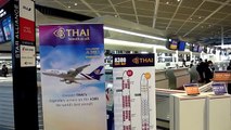 Thai airways A380   Royal Silk Class  タイ航空A380　フルフラットシートと機内食