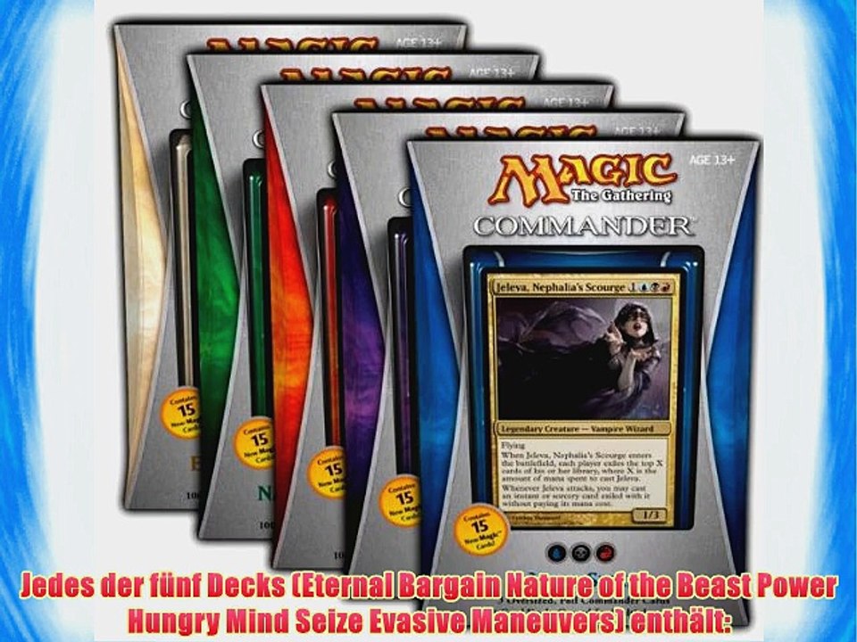 Commander 2013 Box - Alle 5 Decks - Englisch English - Display Magic: the Gathering