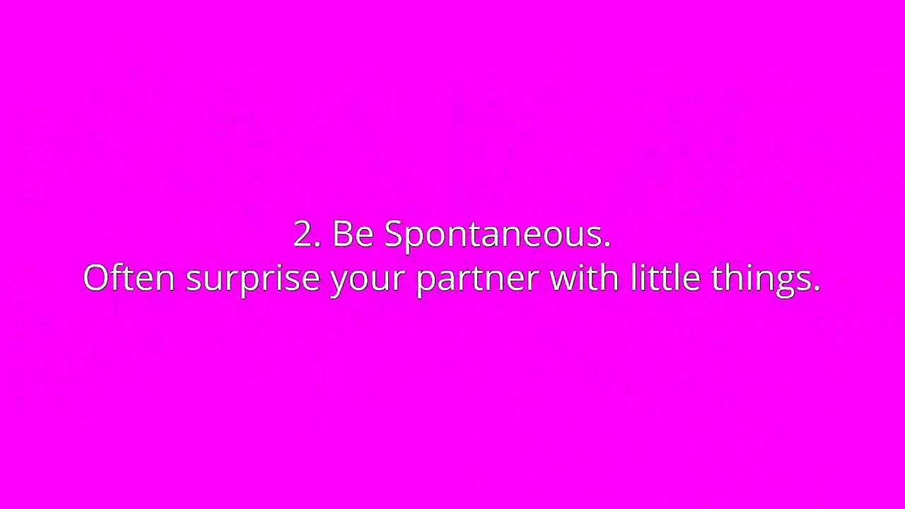 How to keep things interesting in a relationship?