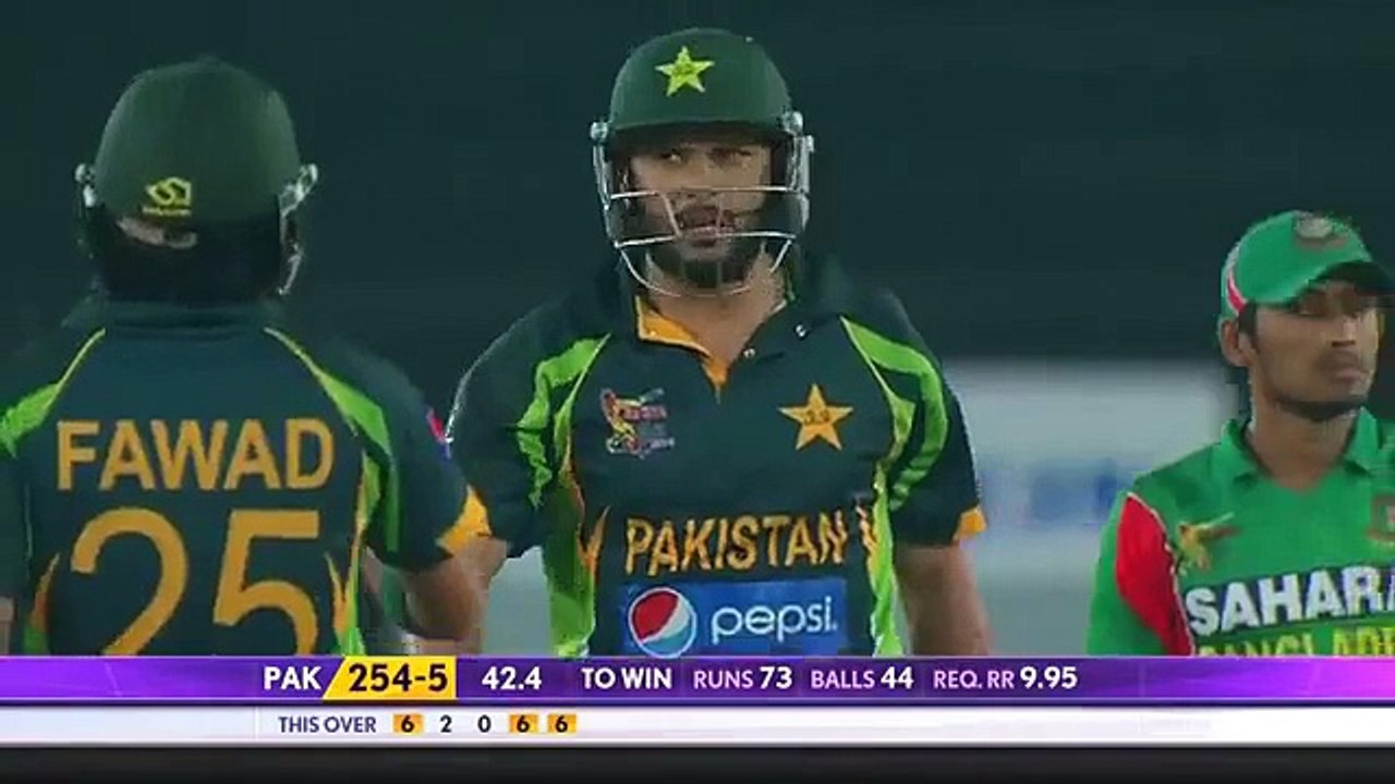 Shahid Afridi 59 of 25 balls against Bangladesh Asia Cup 2014 - Video Dailymotion