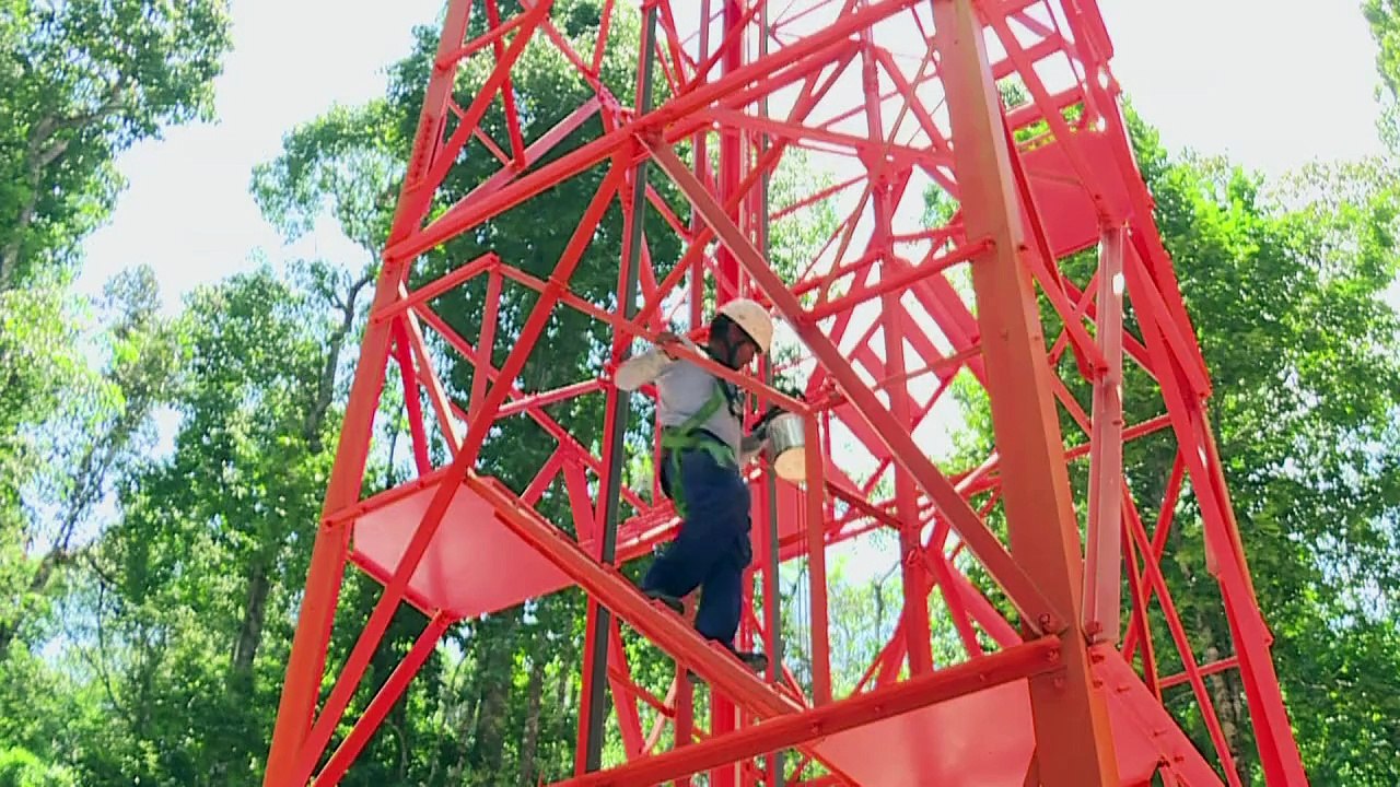 Klima-Station hoch über dem Regenwald