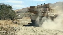 M1 Abrams Main Battle Tank Perform Live Fire