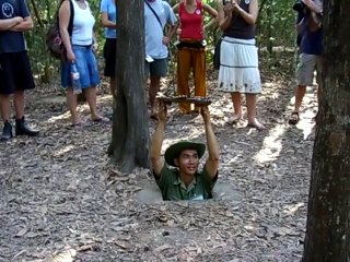 Secret Entrance to Cu Chi Tunnels
