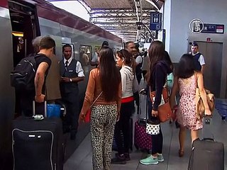 Стрельба во французском поезде: видео с места событий