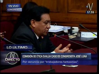 José Luna: "Acusación contra mí tiene intencionalidad política"