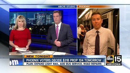 Phoenix voters to decide on transportation plan Tuesday