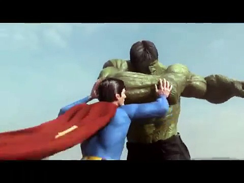 Siêu Nhân SuperMan Đánh Nhau VS Hulk  Người khổng Lồ Xanh