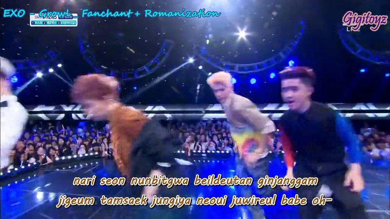 Fanchant + Romanization (color coded lyrics) - EXO _ Growl
