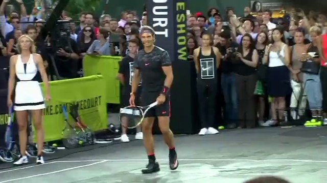 Nike's 'NYC Street Tennis' Event. 24 Aug 2015