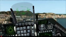 [HD] FS2004 Fly by F-4 Phantom Kai Tak trackIR Nvidia GTX470