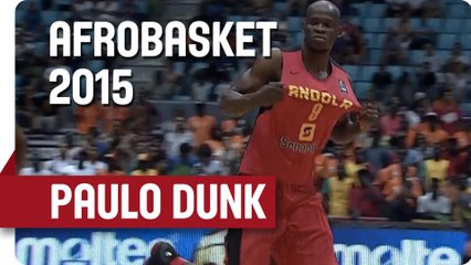 Paulo Drives Inside for the Dunk - AfroBasket 2015