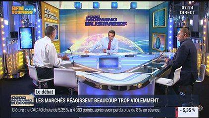 Nicolas Doze: Les marchés réagissent trop violemment au krach chinois - 25/08