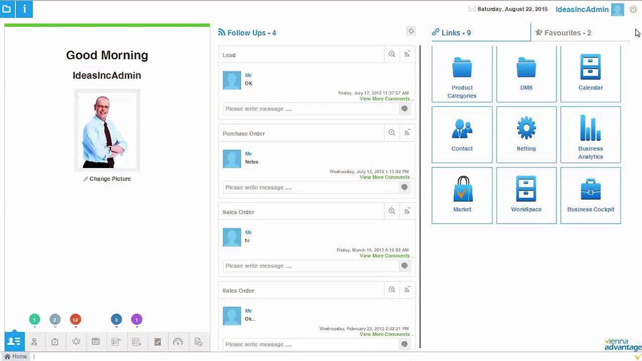 Import Data from Excel & Trigger Workflow in VIENNA Advantage cloud ERP CRM