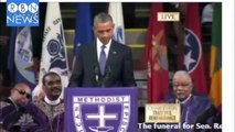 Барак обама спел песню  Barack Obama Clementa Pinckney Funeral  2015