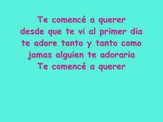 Te comence a querer Tito el bambino