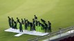 Pakistan cricket Team is offering prayer in Mohali Cricket stadium before wold cup semi final