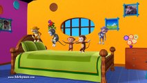 Five Little Monkeys Jumping on the bed | 3D Nursery Rhymes | English Nursery Rhymes | Nursery Rhymes for Kids