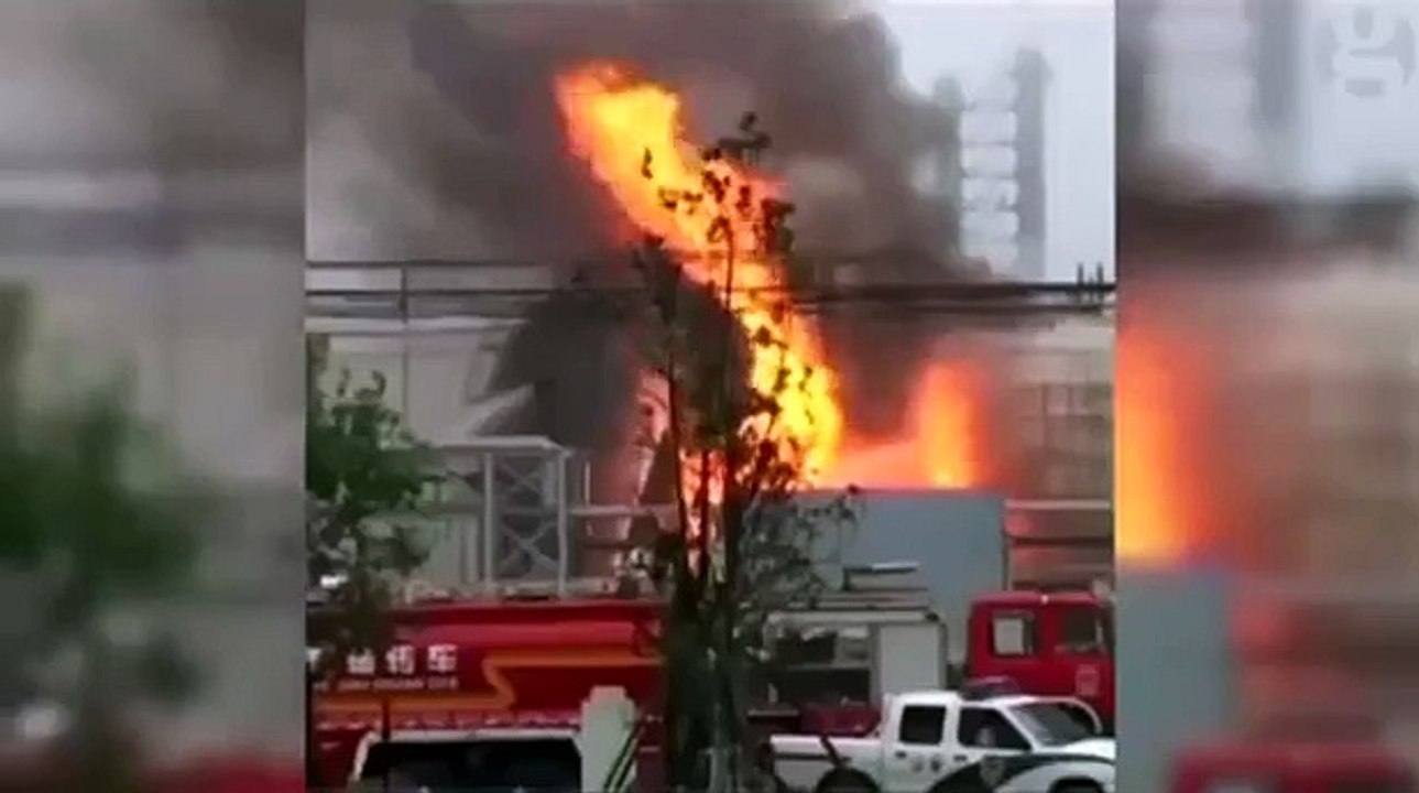 Horrible Explosion at chemical warehouse in China's Shandong province - 22 Aug, 2015 - Video Dailymotion