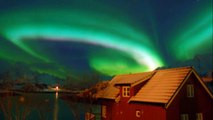 Northern light Aurora Borealis Nordlys Lofoten Islands Norway