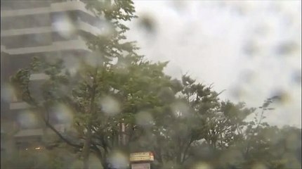 Le typhon Goni atteint le sud du Japon