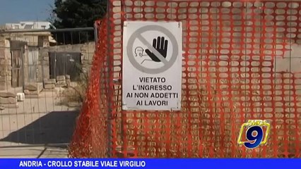 Descargar video: ANDRIA | Crollo stabile di viale Virgilio, nessun ferito