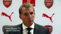 Brendan Rogers reaction Arsenal vs Liverpool