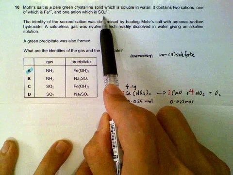 9701 Chemistry June 2015 , Paper 1_1, Qn17 - Qn27