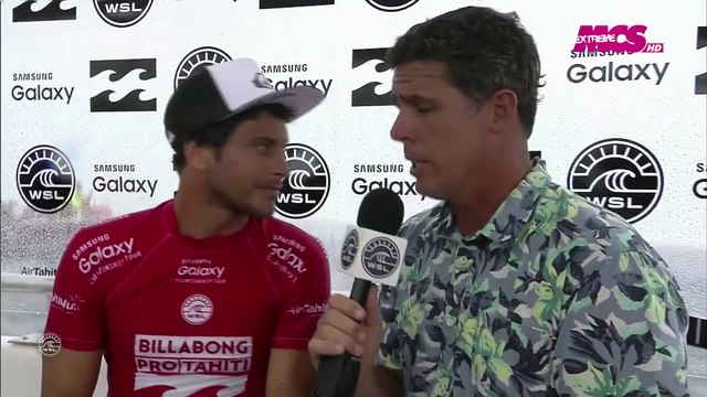 WSL - TAHITI PRO / ROUND 3 : Interview de Jérémy Florès