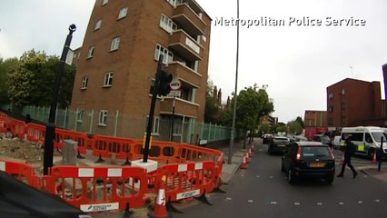 Cyclist pushed into oncoming traffic in rush-hour attack